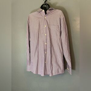 Merona Purple and White Casual Button Down Shirt